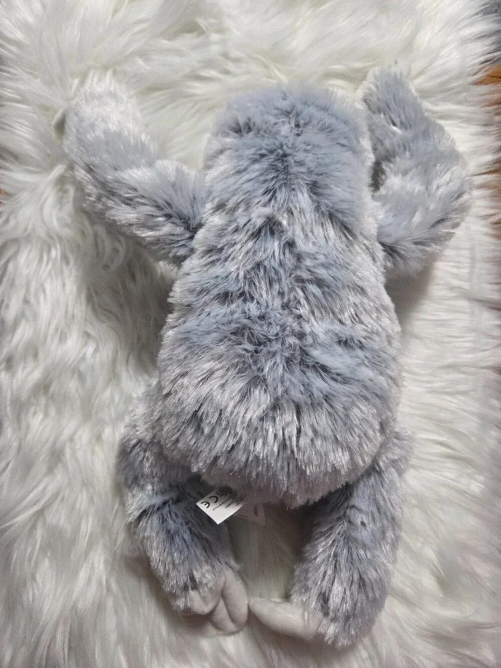 Gray Stuffed Sloth Toy